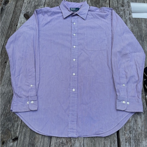 Ralph Lauren Lavender Men's Button Down Shirt 16.5 34/35 - Picture 1 of 6